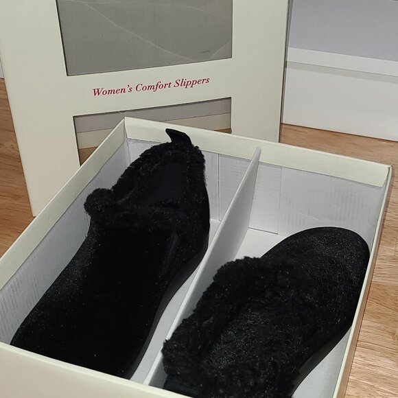 ALEGRIA®  BLACK SLIPPERS - SIZE 9 - Picture 6 of 7